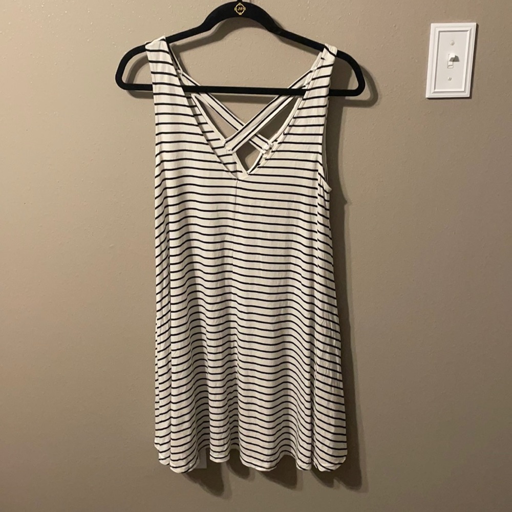 American eagle striped swing dress- sz Sm